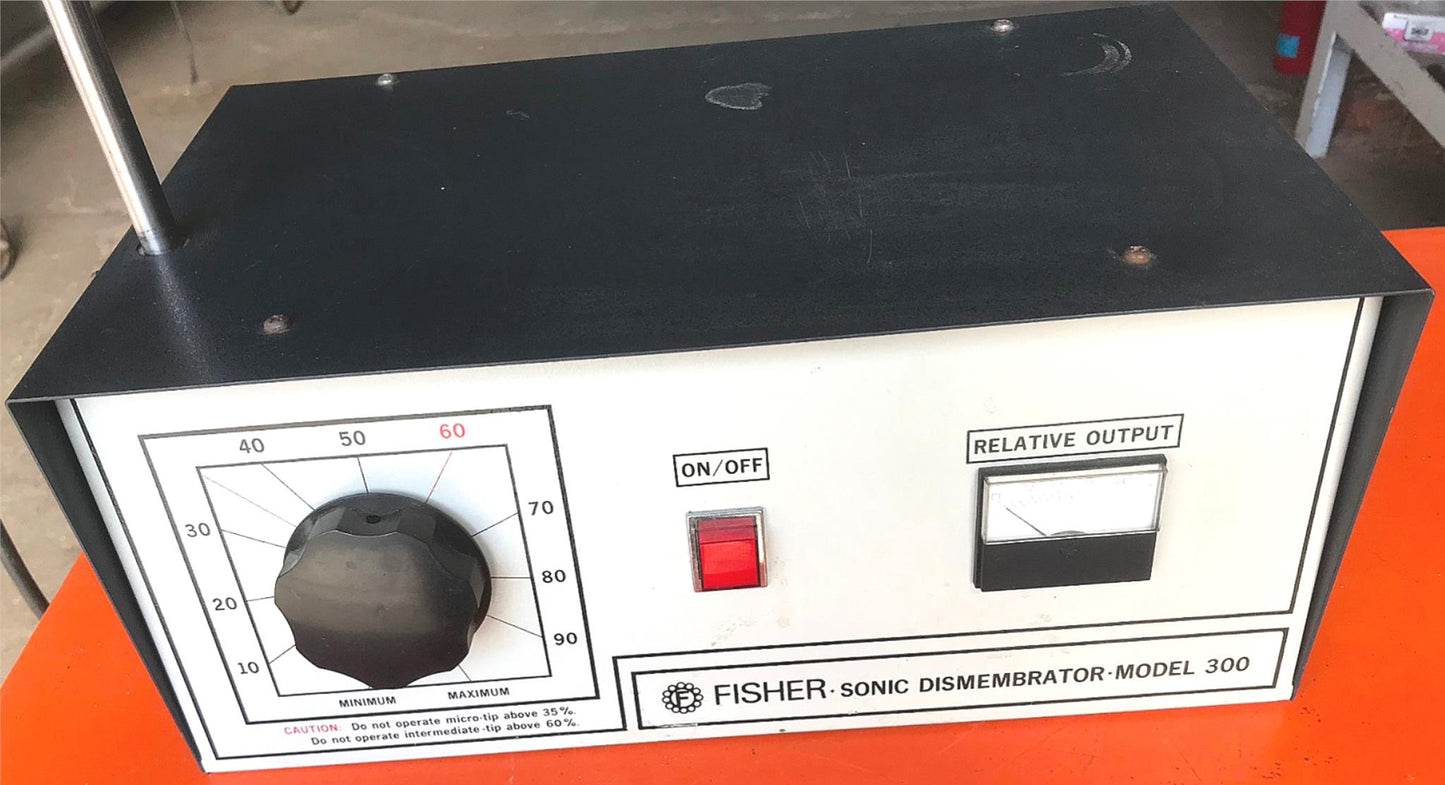 FISHER SONIC DISMEMBRATOR MODEL 300 SONIFIER & 1 PROBE 100% TESTED FREE SHIP