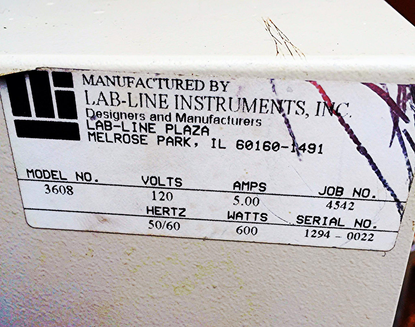 LAB LINE SQUAROID VACUUM OVEN 3608 WORKS PERFECTLY - WE HAVE VACUUM PUMP TOO!!!!