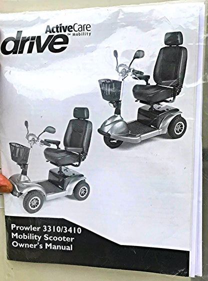 4Wheel ACTIVE CARE MOBILITY SCOOTER PROWLER 3410 Power Supply Manual WATCH VIDEO