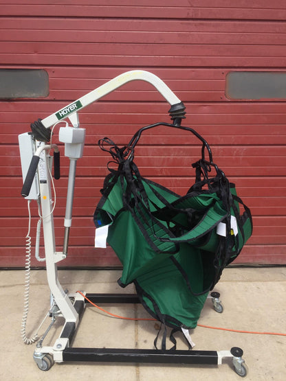 HOYER HPL402 ELECTRIC PATIENT LIFT w/ SLING NEW BATTERY 400lbs CAPACITY FREESHIP