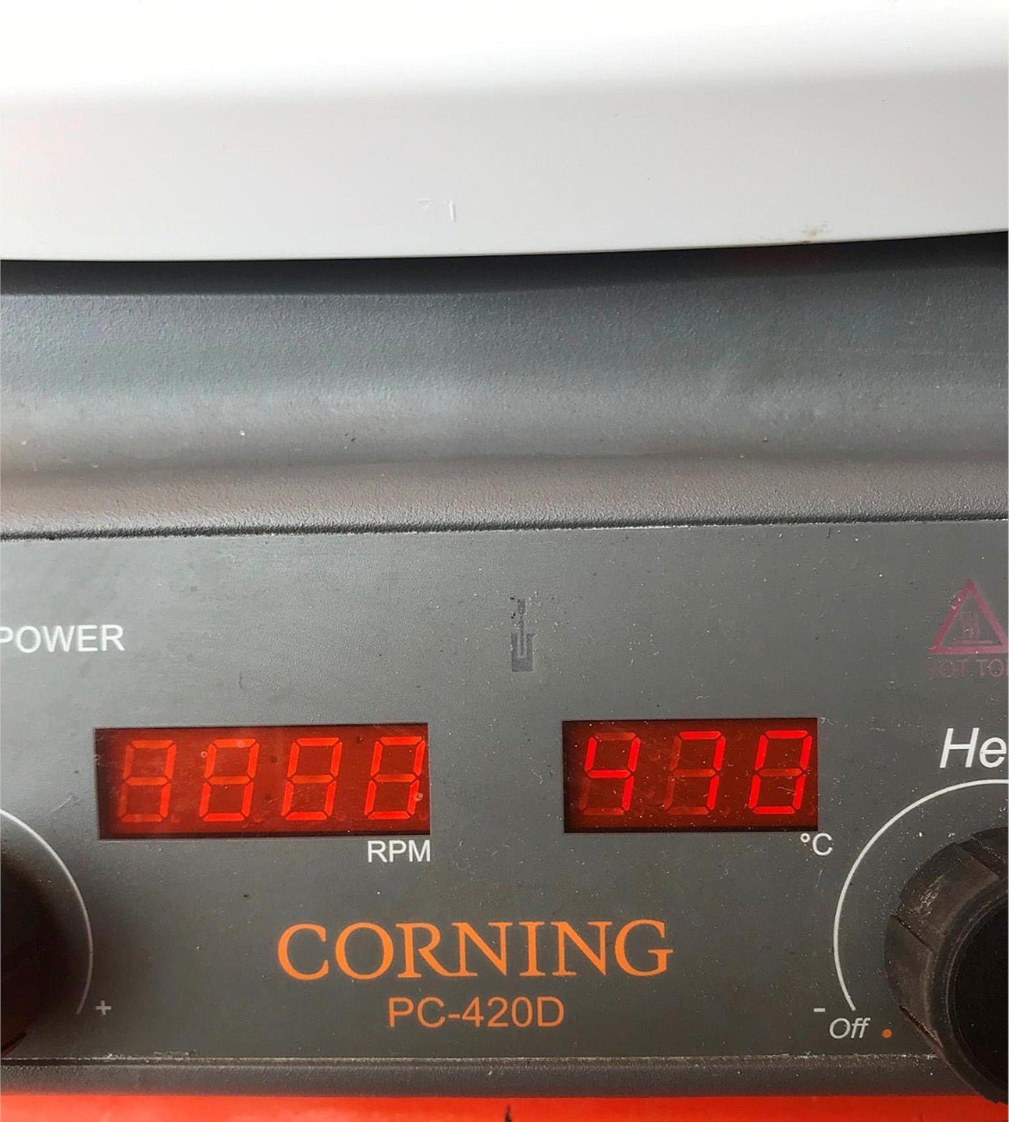 CORNING DIGITAL PC-420D HOTPLATE & MAGNETIC STIRRER 5”x7” 120VAC WATCH VIDEO