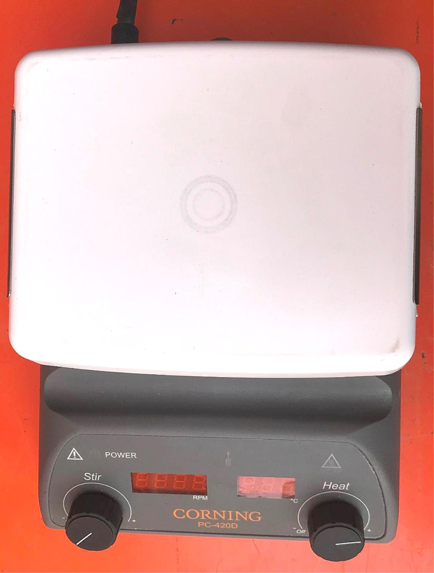 CORNING DIGITAL PC-420D HOTPLATE & MAGNETIC STIRRER 5”x7” 120VAC WATCH VIDEO