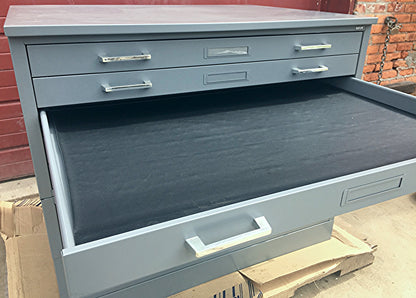 MAYLINE RARE 7 DRAWER STEEL MAP FILE 40W x 28H x 28D w/Base WATCH VIDEO FREESHIP