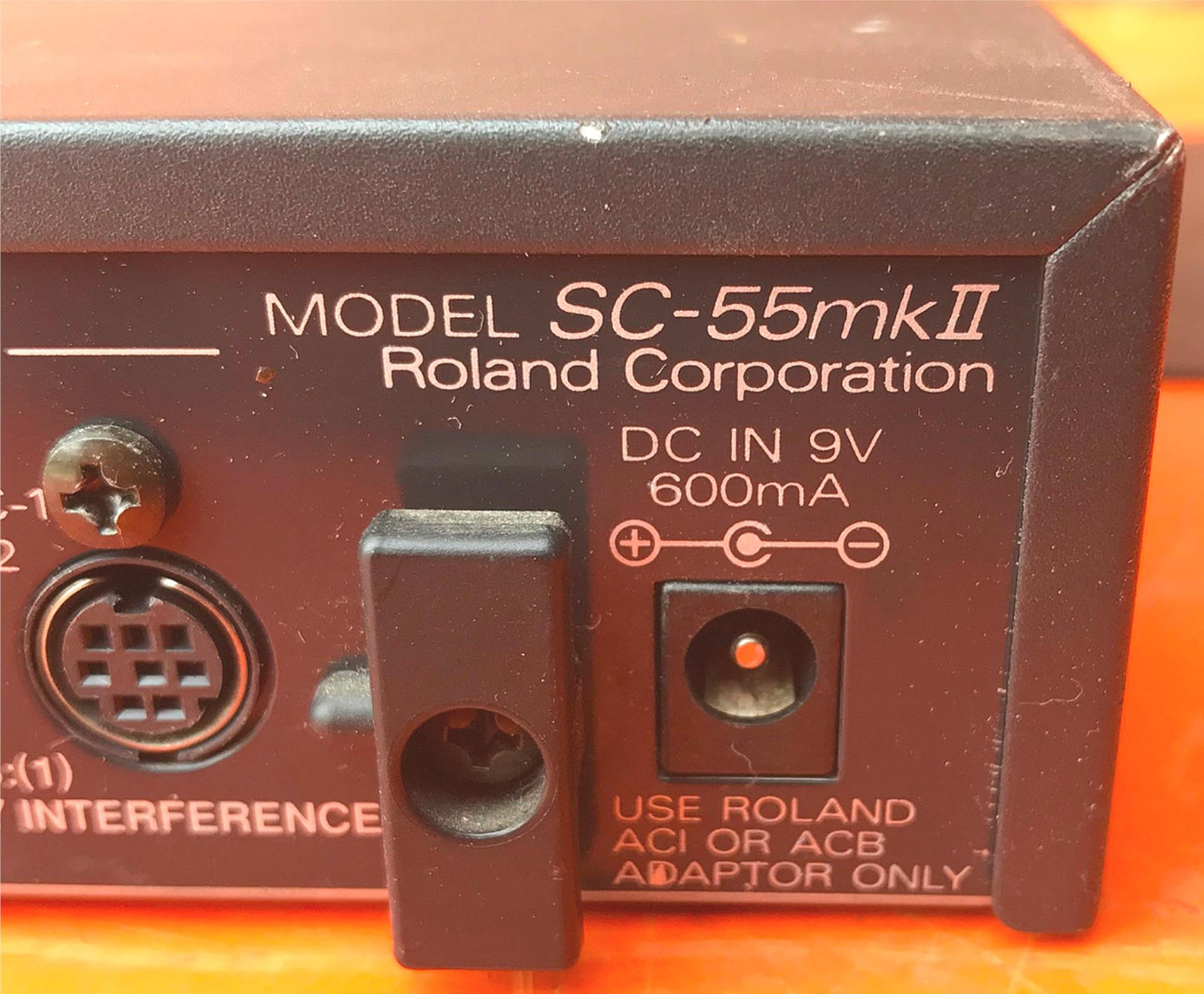 ROLAND MIDI SOUND GENERATOR SC-55mkII & MANUAL ORIGINAL POWER SUPPLY MOUNT RACK