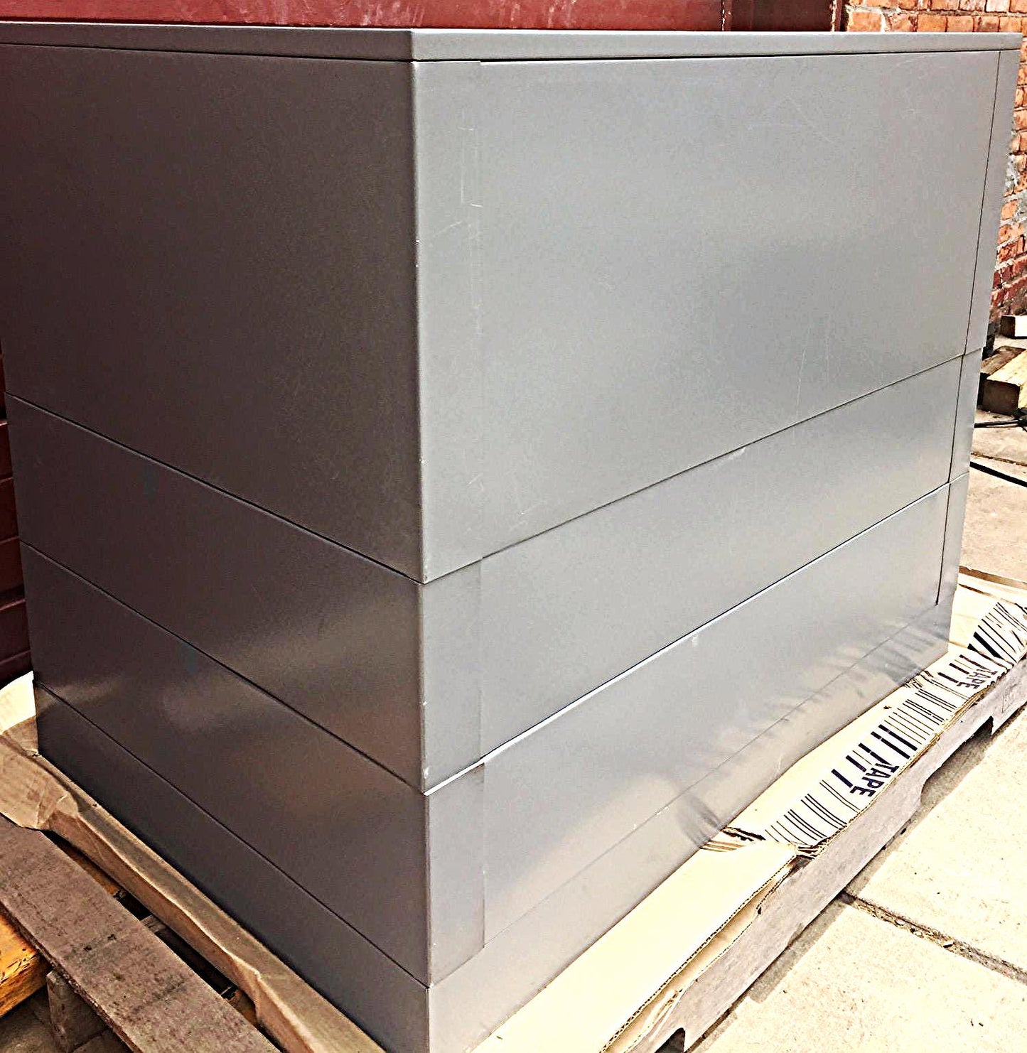 MAYLINE RARE 7 DRAWER STEEL MAP FILE 40W x 28H x 28D w/Base WATCH VIDEO FREESHIP