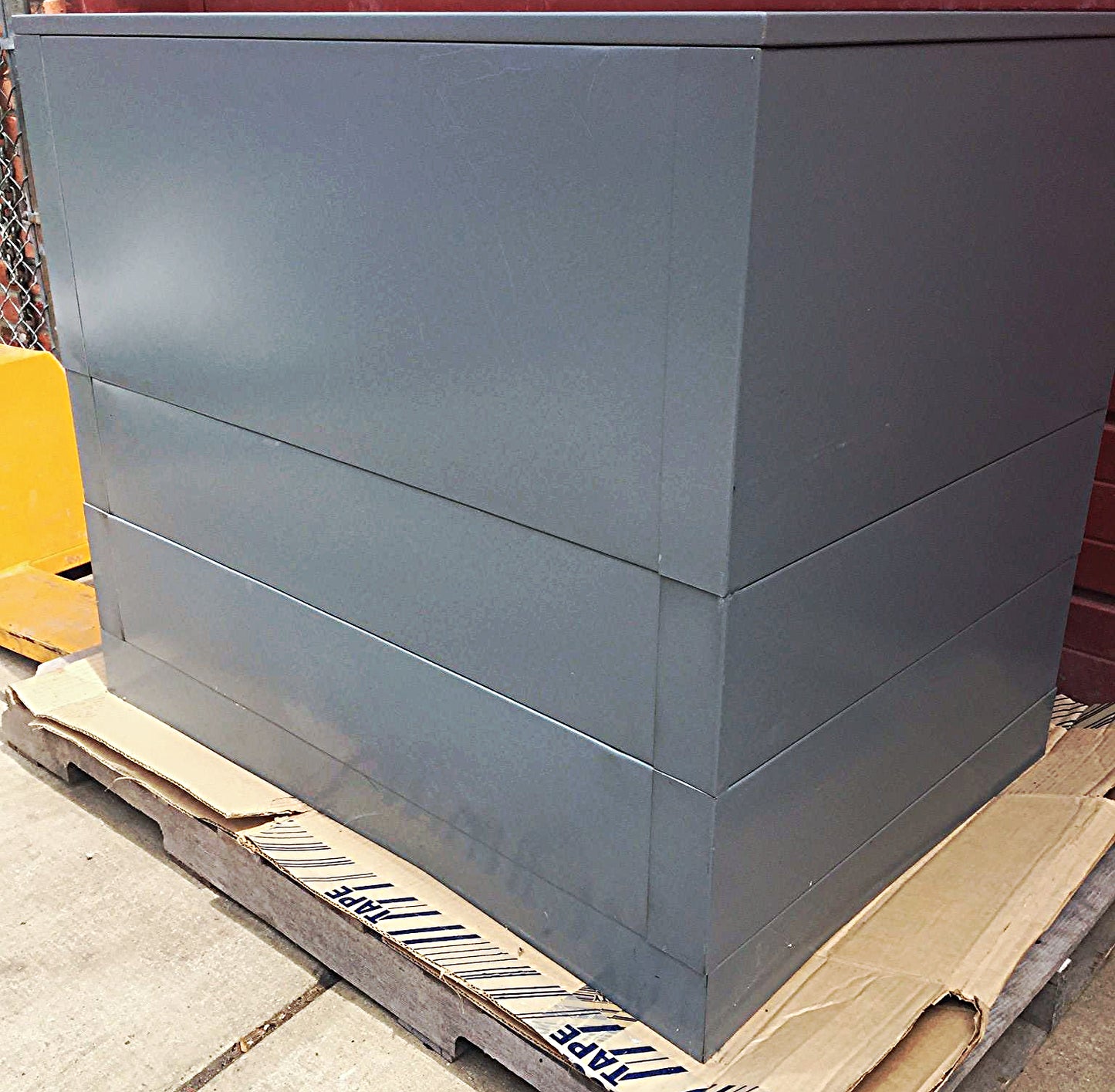 MAYLINE RARE 7 DRAWER STEEL MAP FILE 40W x 28H x 28D w/Base WATCH VIDEO FREESHIP