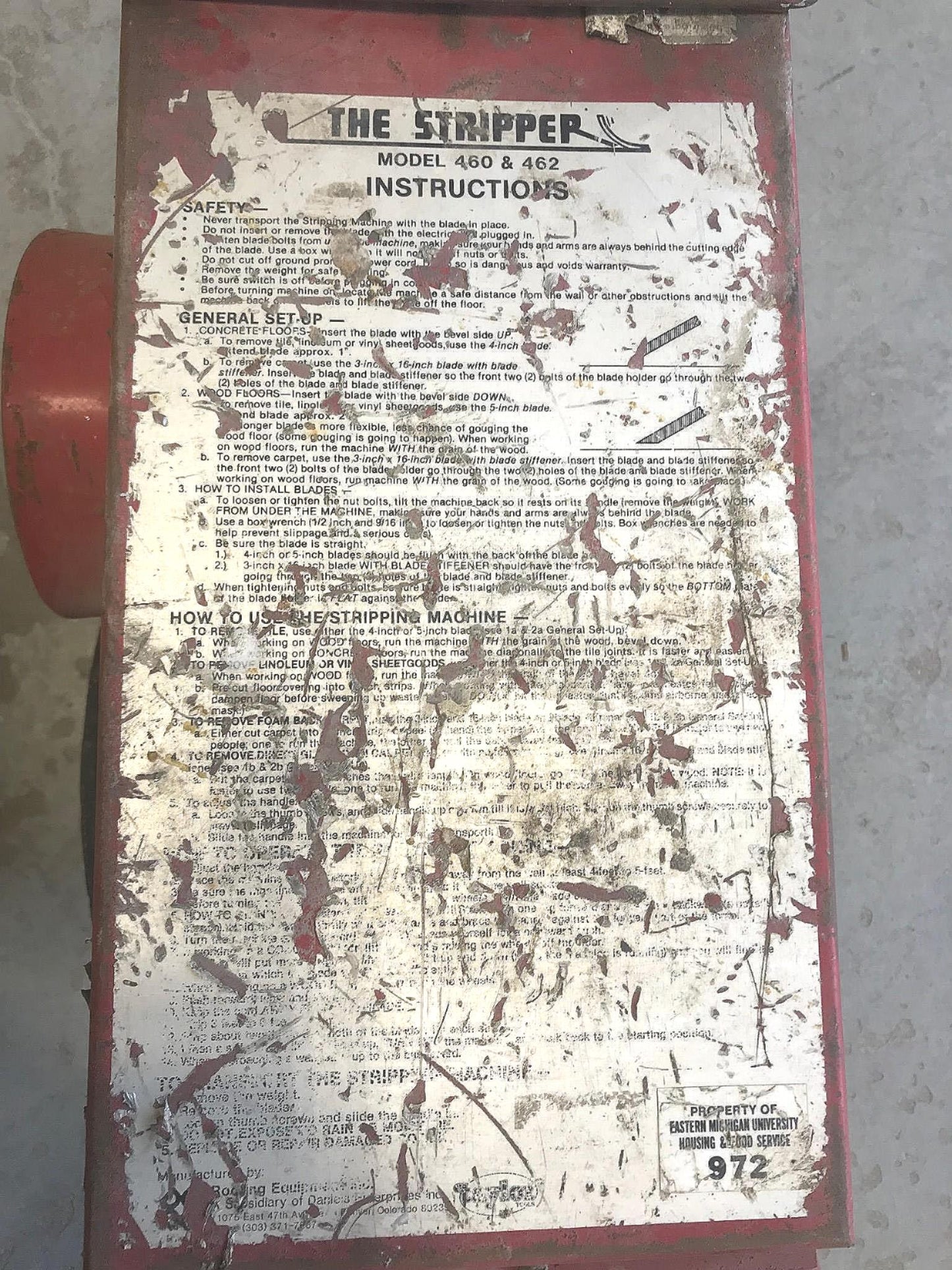 TAYLOR THE STRIPPER MODEL 462 HEAVY DUTY ELECTRIC FLOOR STRIPPER WATCH VIDEO