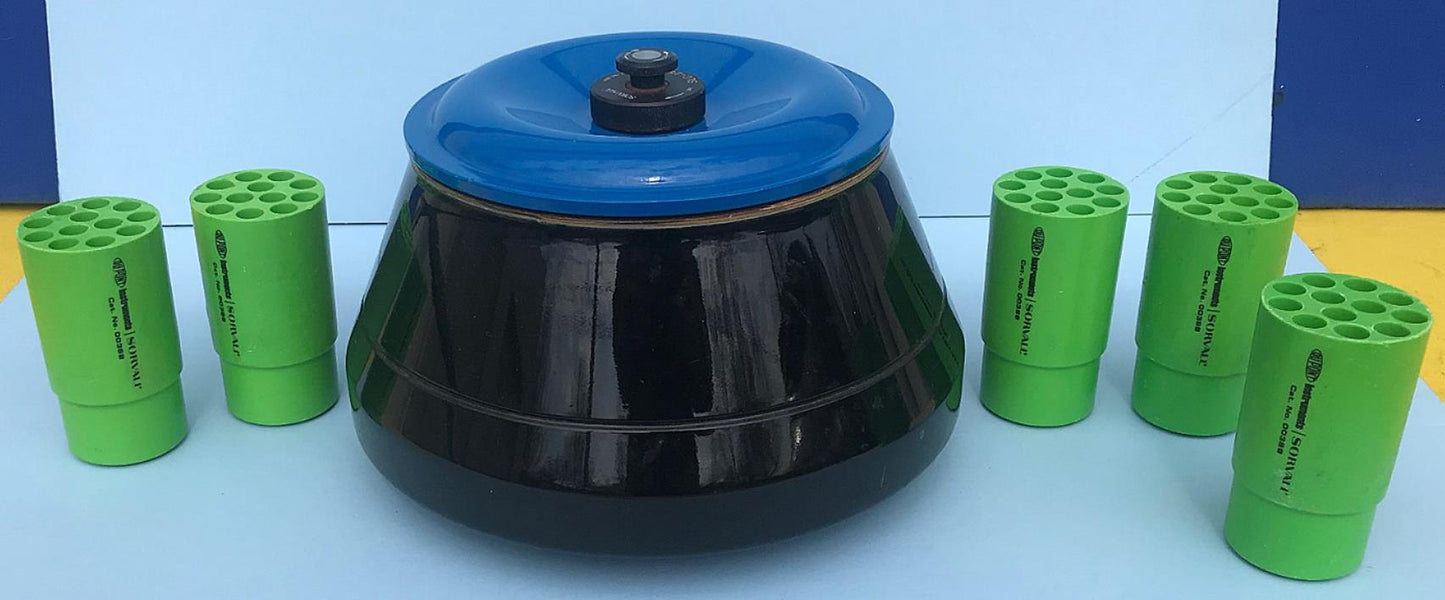 SORVALL SLC-250T FIXED ROTOR with 05 DUPONT 00388 TUBE INSERTS WARRANTY FREESHIP