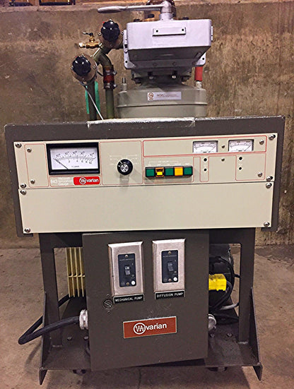 VARIAN VHS-4 DIFFUSION PUMP BFA CRYOSTAT VACUUM IONIZATION 843 SD-300 COLD TRAP