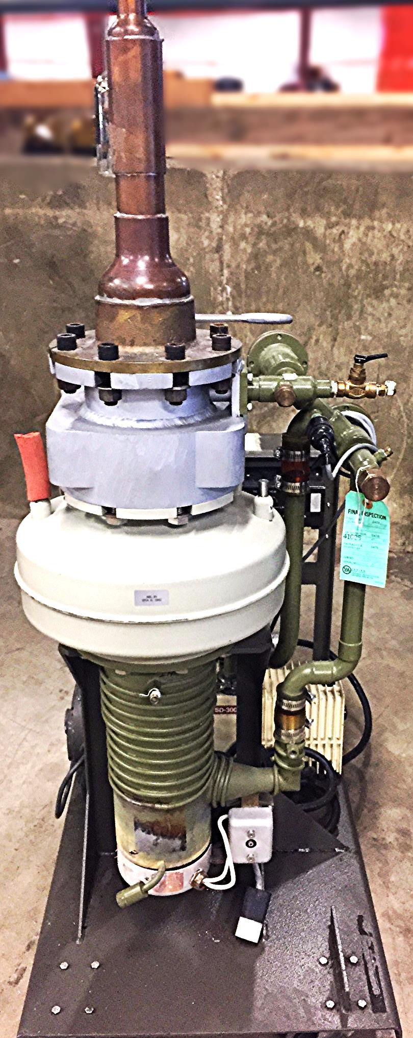 VARIAN VHS-4 DIFFUSION PUMP BFA CRYOSTAT VACUUM IONIZATION 843 SD-300 COLD TRAP