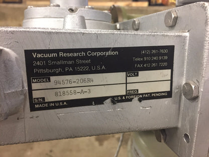 VARIAN VHS-4 DIFFUSION PUMP BFA CRYOSTAT VACUUM IONIZATION 843 SD-300 COLD TRAP