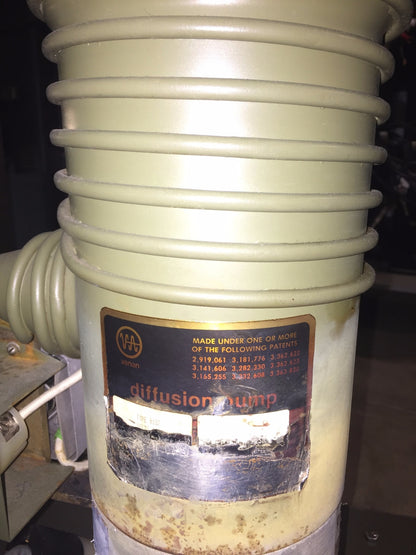 VARIAN VHS-4 DIFFUSION PUMP BFA CRYOSTAT VACUUM IONIZATION 843 SD-300 COLD TRAP