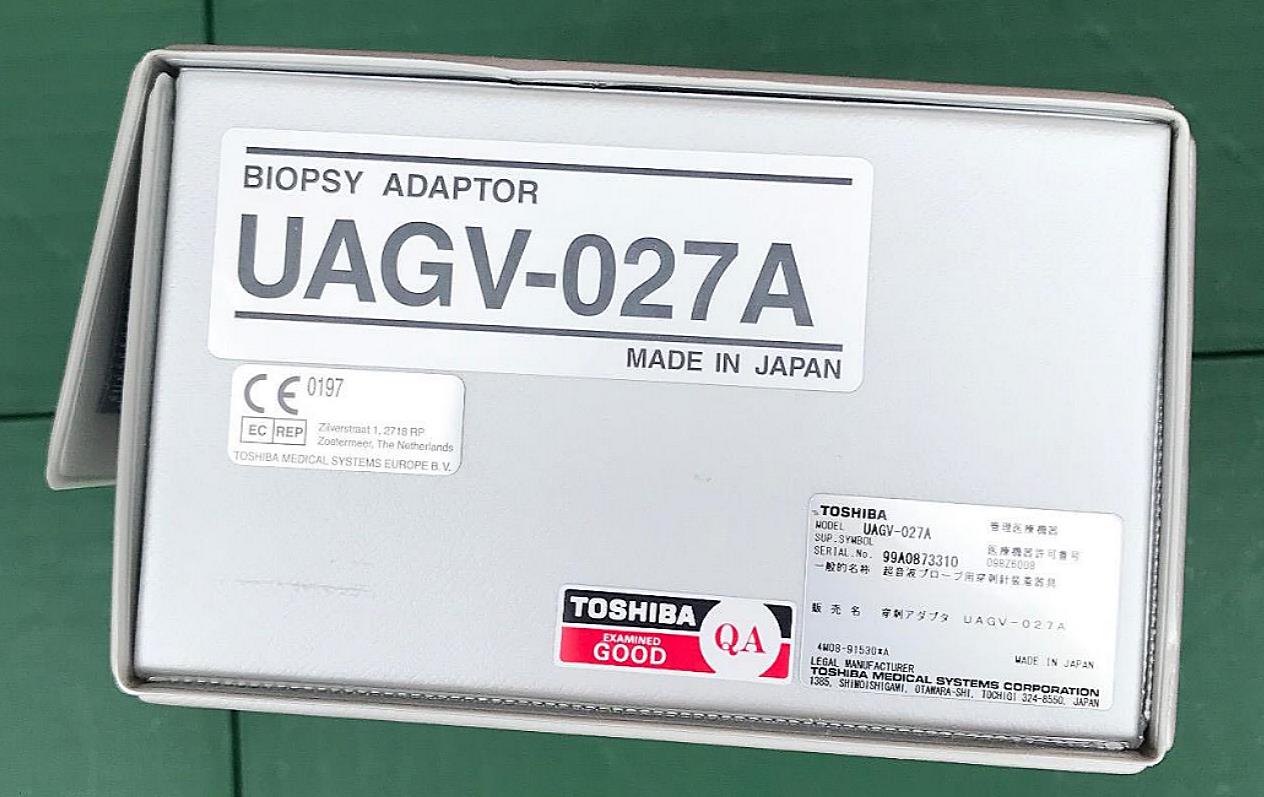 TOSHIBA XARIO XG ULTRASOUND BIOPSY ADAPTOR UAGV-027A UIIA-66IA PROBES WATCHVIDEO