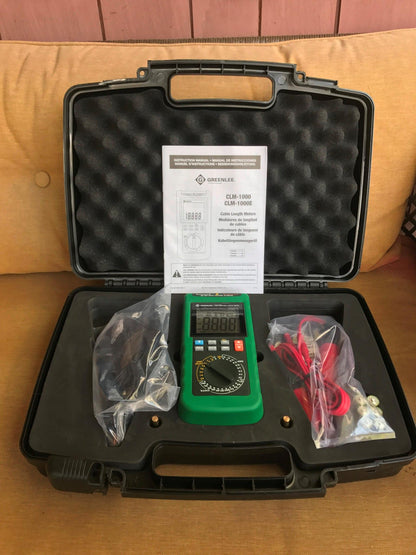 BRAND NEW & CASE GREENLEE CLM-1000 SINGLE CONDUCTOR CABLE LENGTH METER FREE SHIP