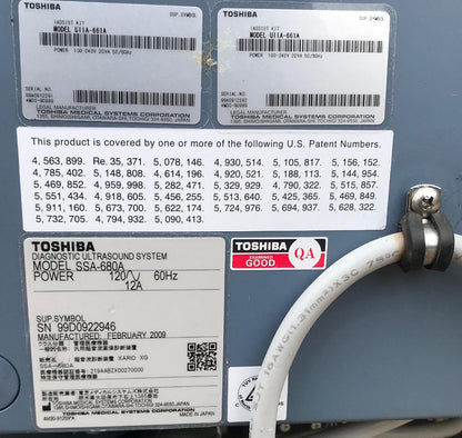 TOSHIBA XARIO XG ULTRASOUND BIOPSY ADAPTOR UAGV-027A UIIA-66IA PROBES WATCHVIDEO