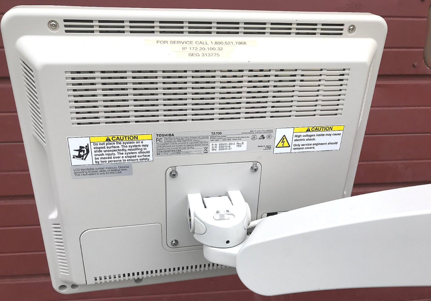 TOSHIBA XARIO XG ULTRASOUND BIOPSY ADAPTOR UAGV-027A UIIA-66IA PROBES WATCHVIDEO