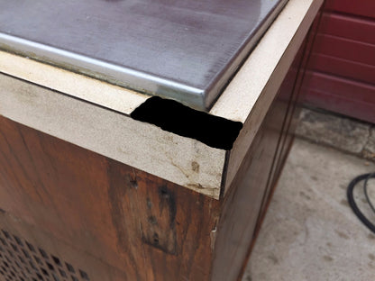 ATLAS METAL IND SET-N-SERVE ICED SALAD FOOD COLD BAR BUFFET 1 SIDE TRAY & HOOD j