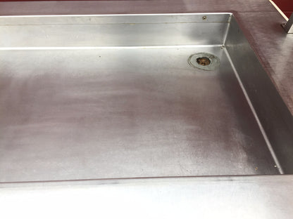 ATLAS METAL IND SET-N-SERVE ICED SALAD FOOD COLD BAR BUFFET 1 SIDE TRAY & HOOD j