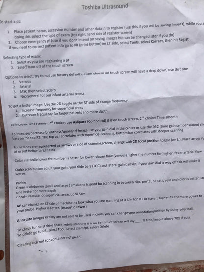 TOSHIBA XARIO XG ULTRASOUND BIOPSY ADAPTOR UAGV-027A UIIA-66IA PROBES WATCHVIDEO