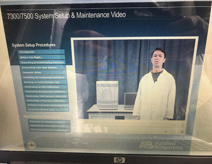 APPLIED BIOSYSTEMS 7300 Real-Time PCR System DVD & MANUAL WATCH VIDEO *WARRANTY*
