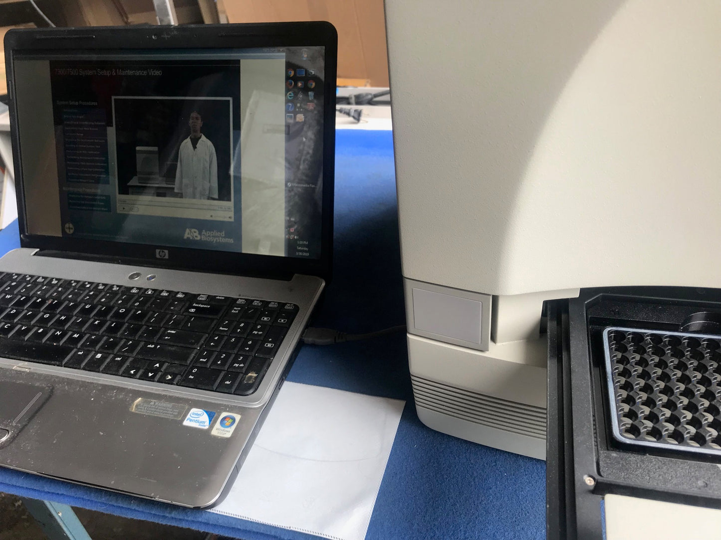 APPLIED BIOSYSTEMS 7300 Real-Time PCR System DVD & MANUAL WATCH VIDEO *WARRANTY*