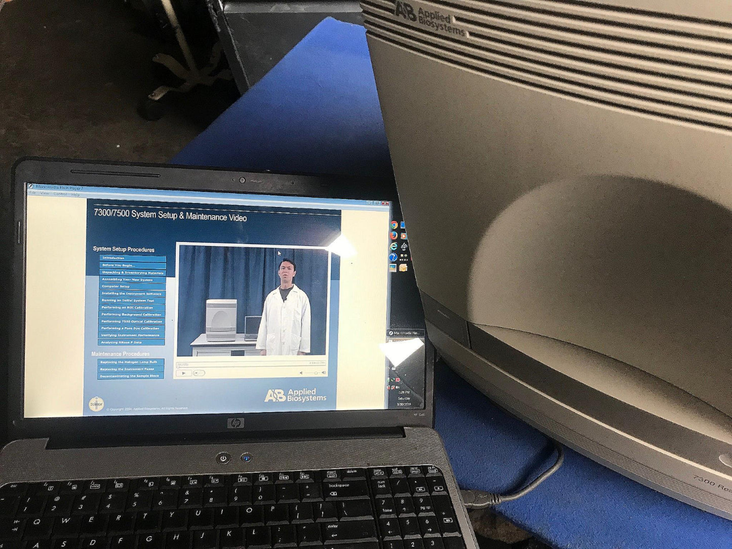 APPLIED BIOSYSTEMS 7300 Real-Time PCR System DVD & MANUAL WATCH VIDEO *WARRANTY*