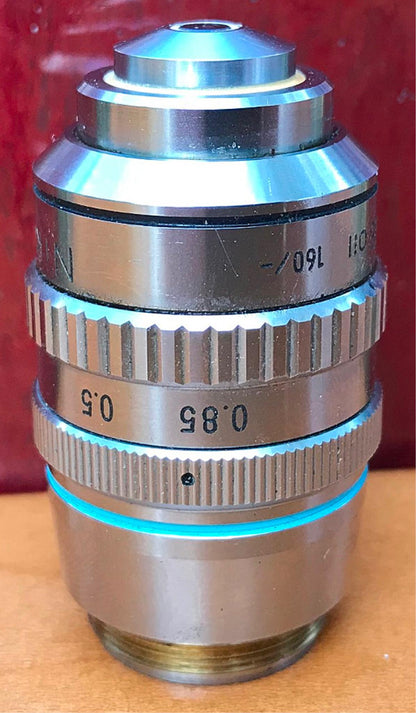 NIKON PLAN 50X/0.85na 160/- OIL IMMERSION IRIS OBJECTIVE 100%GUARANTEE FREE SHIP