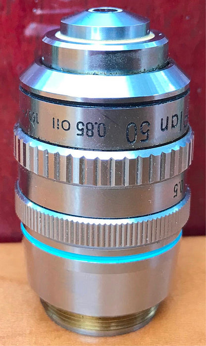 NIKON PLAN 50X/0.85na 160/- OIL IMMERSION IRIS OBJECTIVE 100%GUARANTEE FREE SHIP