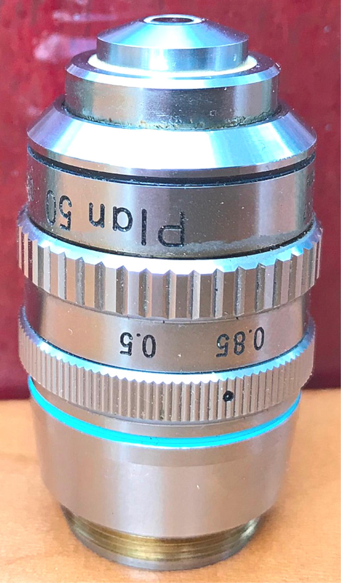 NIKON PLAN 50X/0.85na 160/- OIL IMMERSION IRIS OBJECTIVE 100%GUARANTEE FREE SHIP