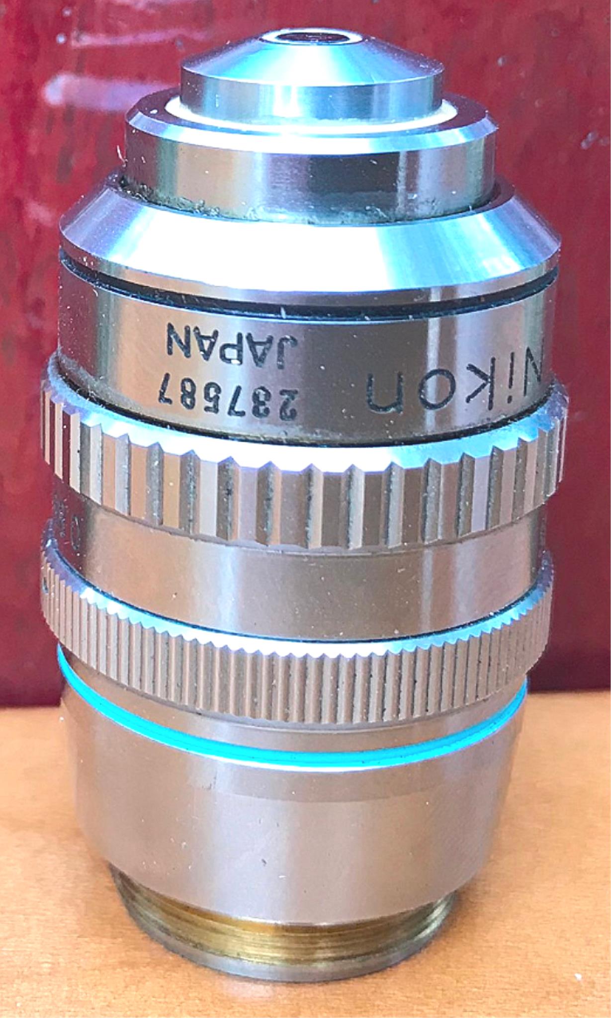 NIKON PLAN 50X/0.85na 160/- OIL IMMERSION IRIS OBJECTIVE 100%GUARANTEE FREE SHIP