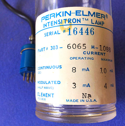BRAND NEW PERKIN ELMER INTENSITRON LAMP 303-6065 BULB LIGHT IN BOX FREE SHIPPING