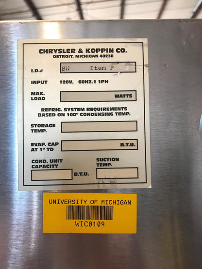 DELFIELD 3 TIER GLASS SPLIT DOOR PASS THROUGH REACH IN REFRIGERATOR FREESHIP