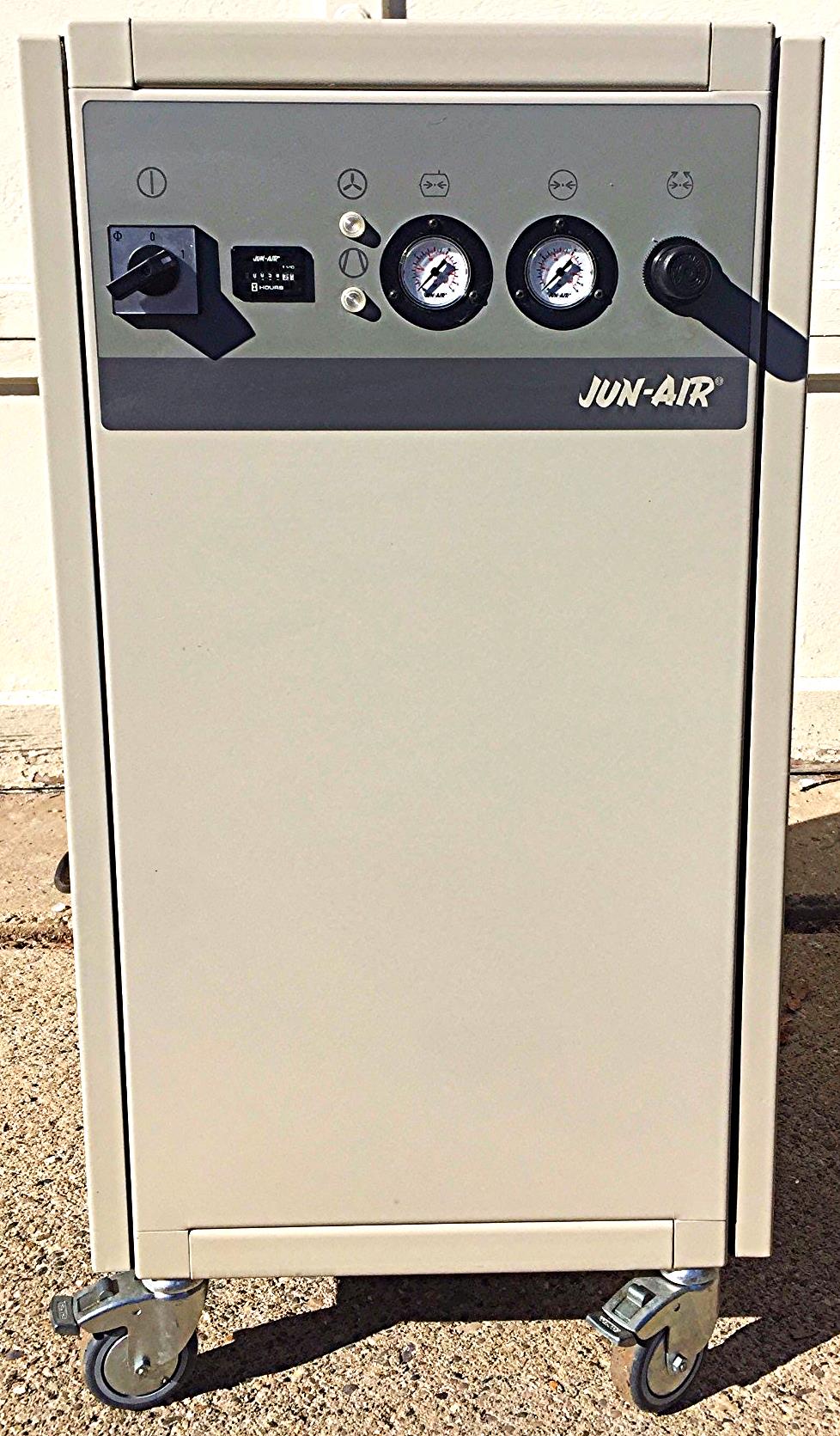 58HOURS JUN-AIR 2000-25M OIL LESS PISTON AIR COMPRESSOR CABINET WATCH VIDEO FREE