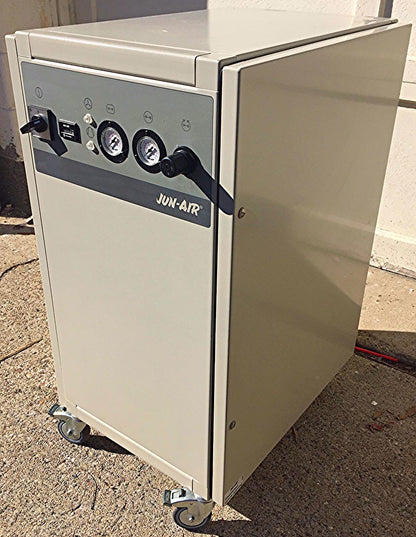 58HOURS JUN-AIR 2000-25M OIL LESS PISTON AIR COMPRESSOR CABINET WATCH VIDEO FREE