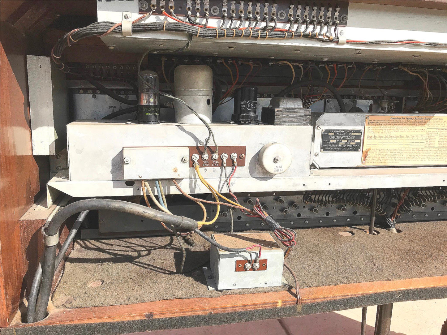 HAMMOND CV ORGAN & LESLIE 21-H ELECTRONICALLY REFURBISHED WATCH VIDEO FREE SHIP