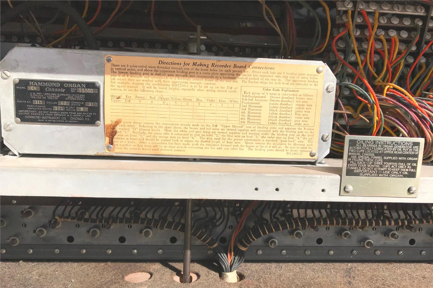 HAMMOND CV ORGAN & LESLIE 21-H ELECTRONICALLY REFURBISHED WATCH VIDEO FREE SHIP