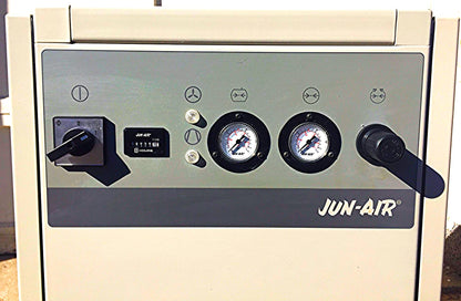 58HOURS JUN-AIR 2000-25M OIL LESS PISTON AIR COMPRESSOR CABINET WATCH VIDEO FREE