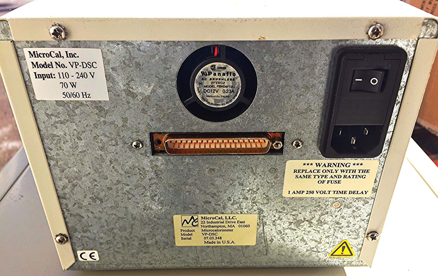 MICROCAL VP-DSC MICROCALORIMETER DIFFERENTIAL SCANNING CALORIMETER FREESHIPPING