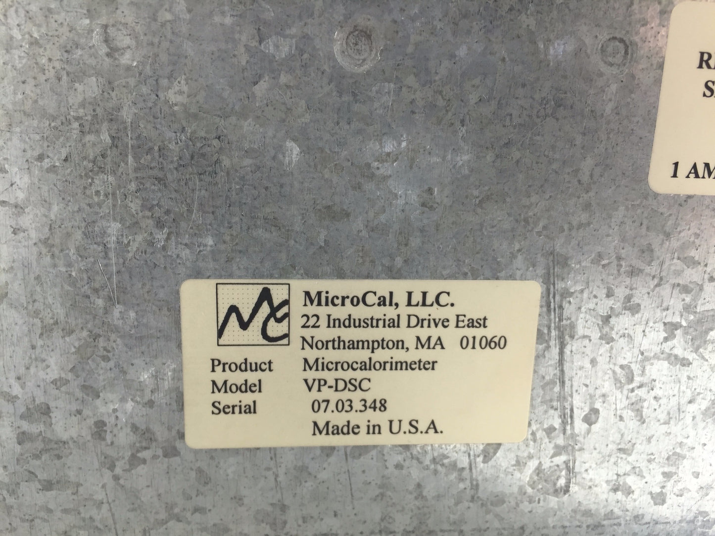 MICROCAL VP-DSC MICROCALORIMETER DIFFERENTIAL SCANNING CALORIMETER FREESHIPPING