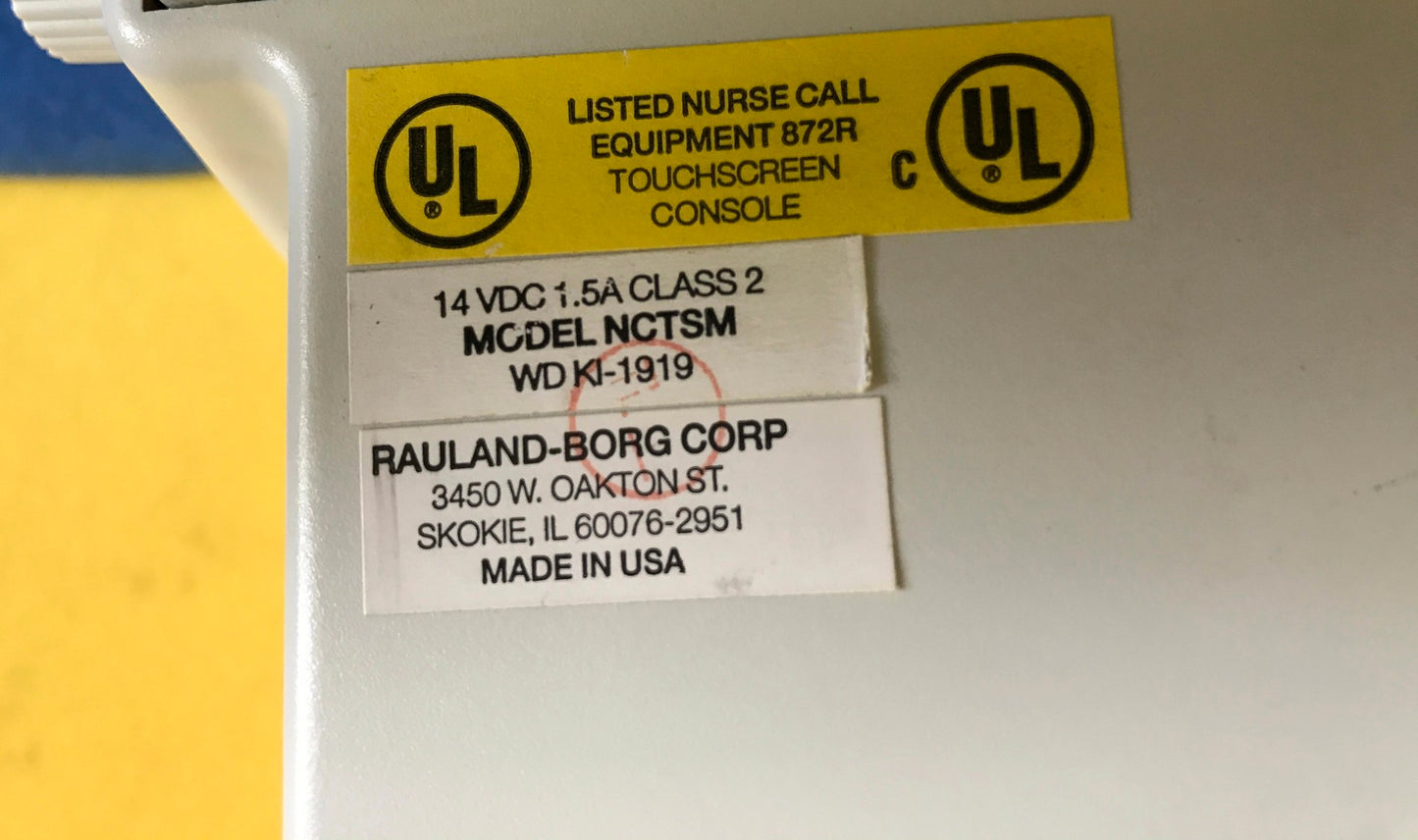 RAULAND RESPONDER IV TOUCHSCREEN CONSOLE MODEL NCTSM FREE SHIPPING