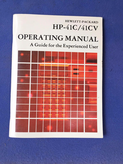HP-41C/41CV OWNER's HANDBOOK & PROGRAMMING GUIDE OPERATING MANUAL FREE SHIPPING