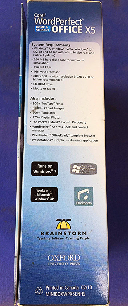 COREL WORDPERFECT OFFICE X5 HOME STUDENT 2010 FREE SHIPPING
