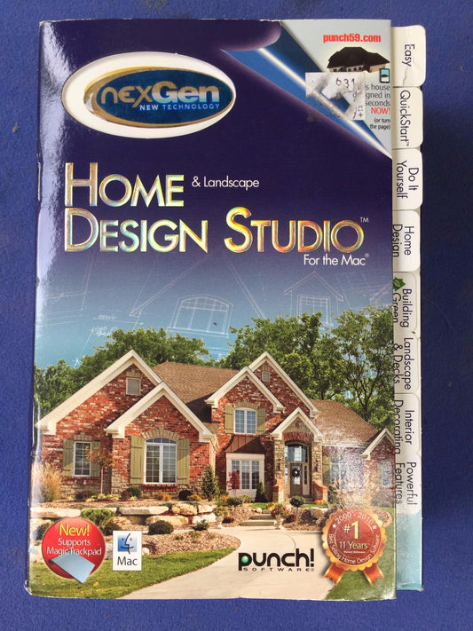 PUNCH HOME & LANDSCAPE DESIGN STUDIO FOR THE MAC 2010 FREE SHIPPING
