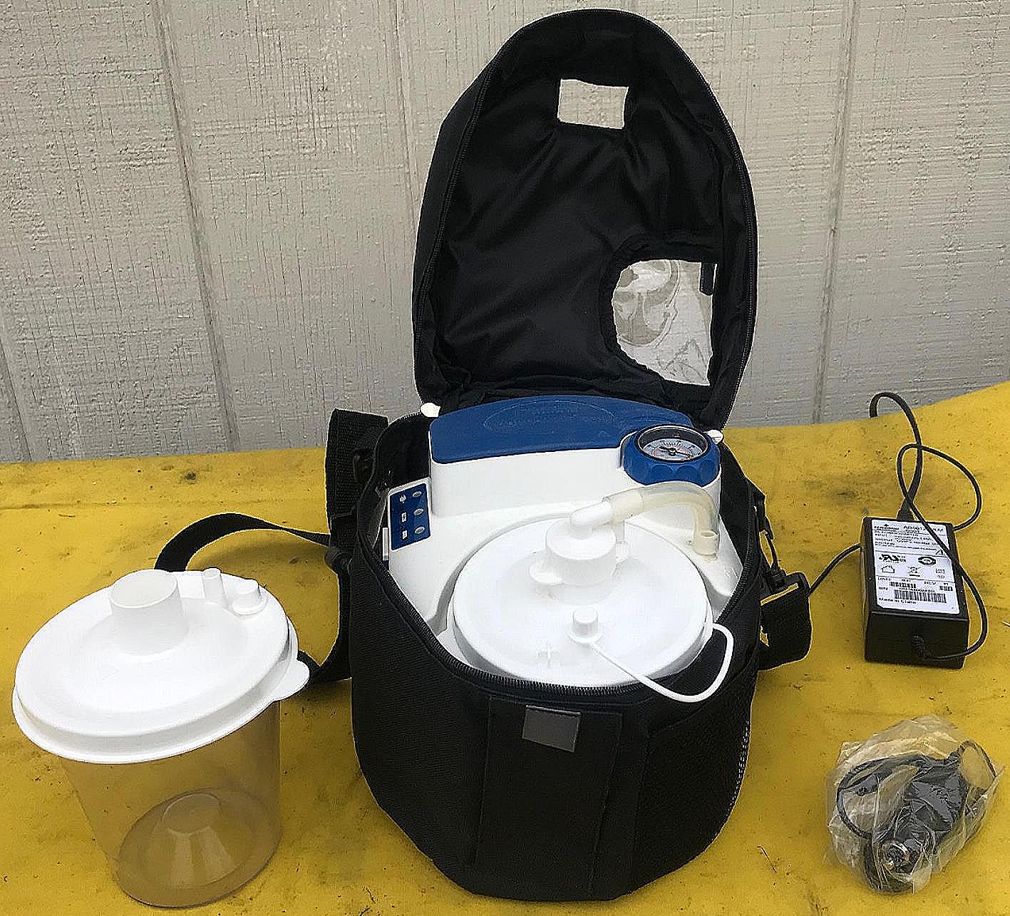 DEVILBISS VACU-AIDE® QSU QUIET SUCTION 7314PD PULMONARY PUMP WATCHVIDEO FREESHIP