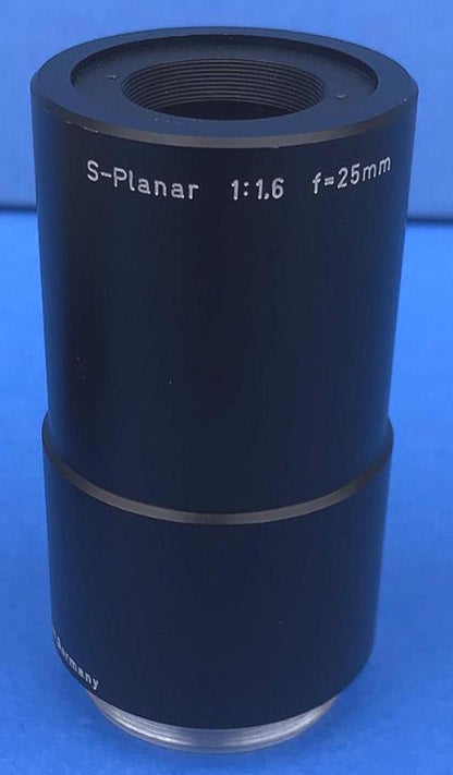 VERY RARE ZEISS S-PLANAR 1:1,6 F=25mm LENS with BASE MOUNT FREE SHIPPING