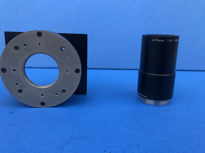VERY RARE ZEISS S-PLANAR 1:1,6 F=25mm LENS with BASE MOUNT FREE SHIPPING