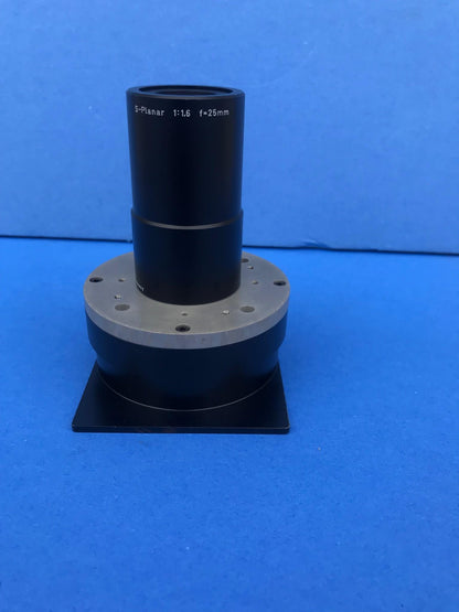 VERY RARE ZEISS S-PLANAR 1:1,6 F=25mm LENS with BASE MOUNT FREE SHIPPING