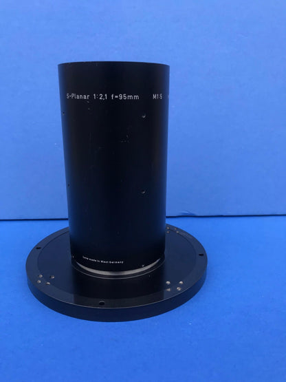 VERY RARE ZEISS S-PLANAR 1:1,6 F=25mm LENS with BASE MOUNT FREE SHIPPING