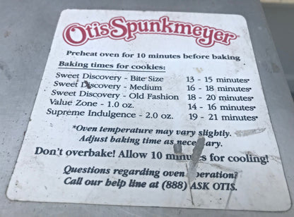 OTIS SPUNKMEYER COOKIE OVEN MODEL OS-1