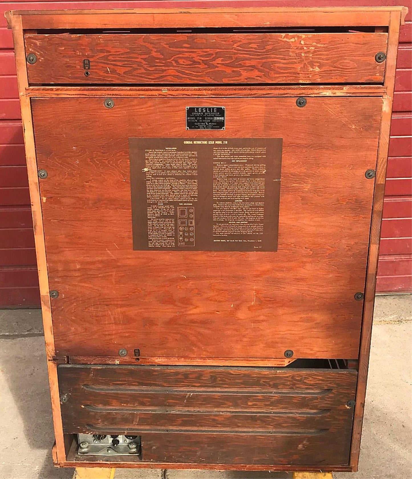 HAMMOND CV ORGAN & LESLIE 21-H ELECTRONICALLY REFURBISHED WATCH VIDEO FREE SHIP